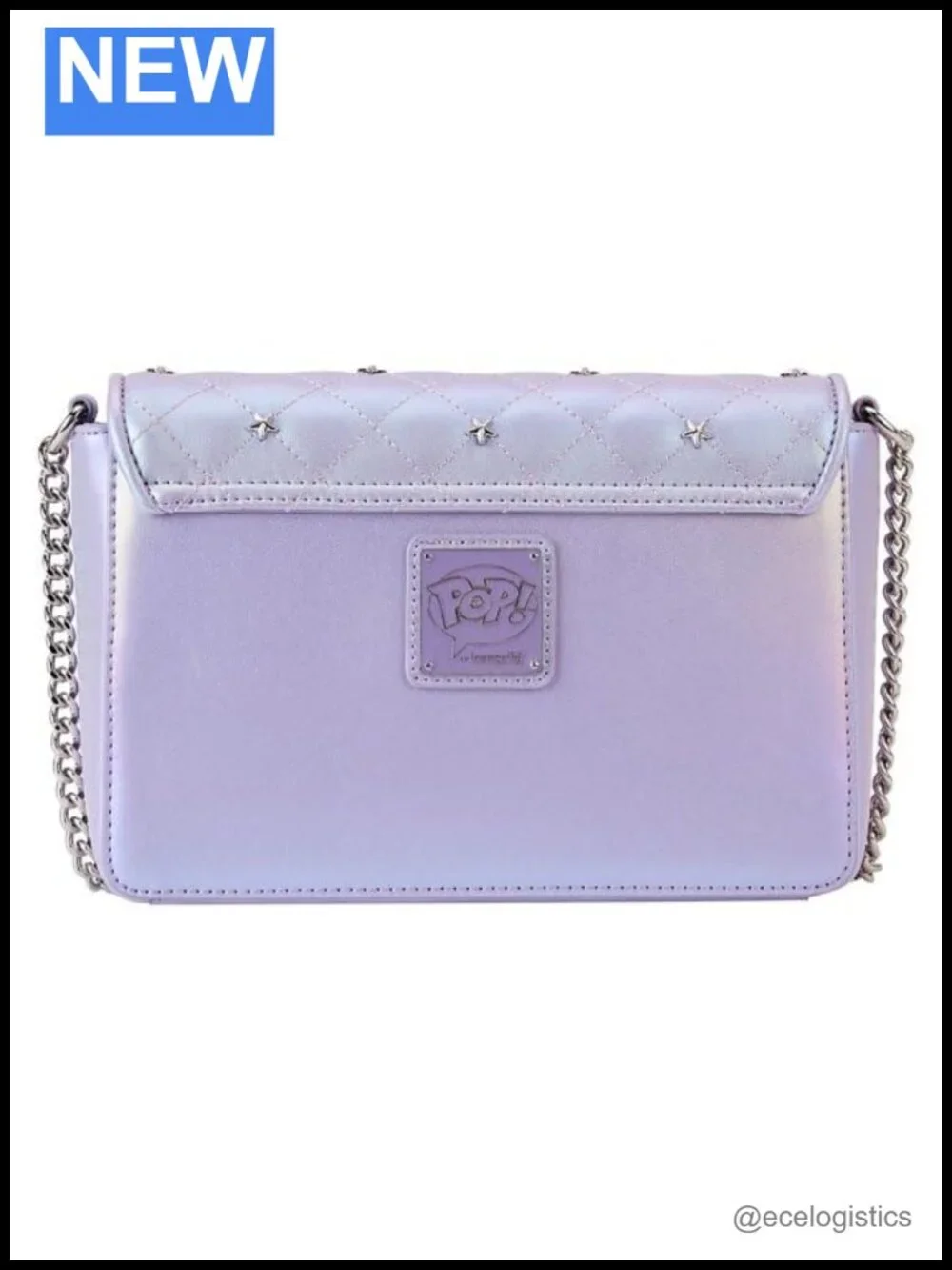 Loungefly BTS Iridescent Purple Faux Leather Crossbody Bag